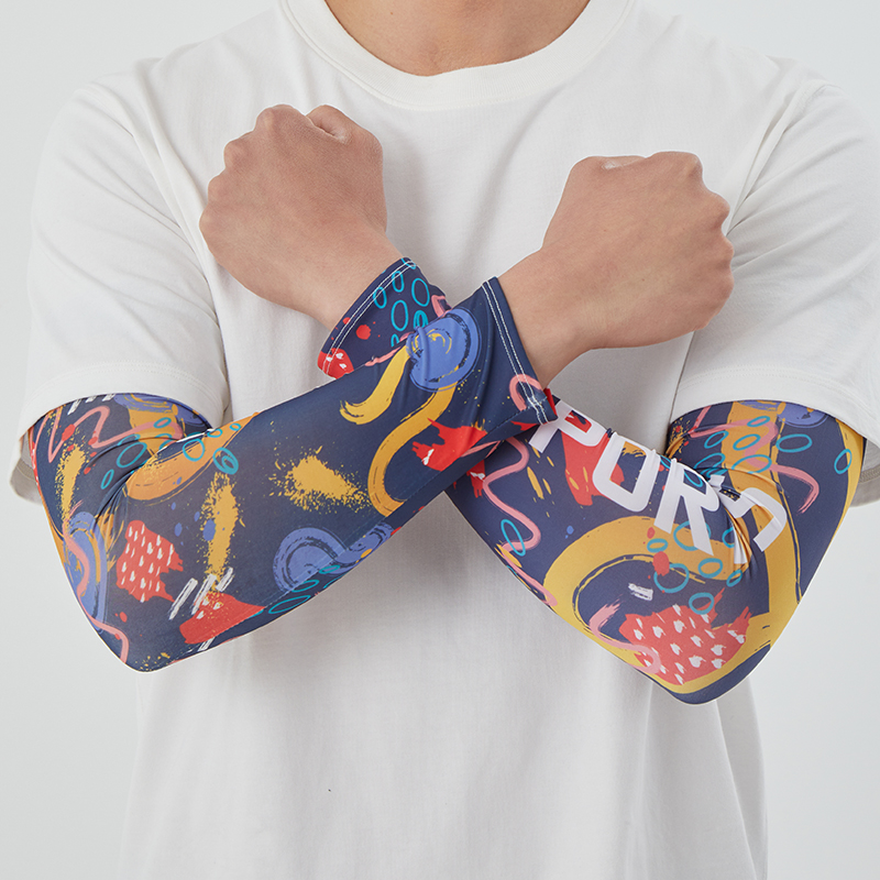 夏季冰袖防晒袖套开车护臂冰丝手袖防紫外线跑步户外骑行薄款透气