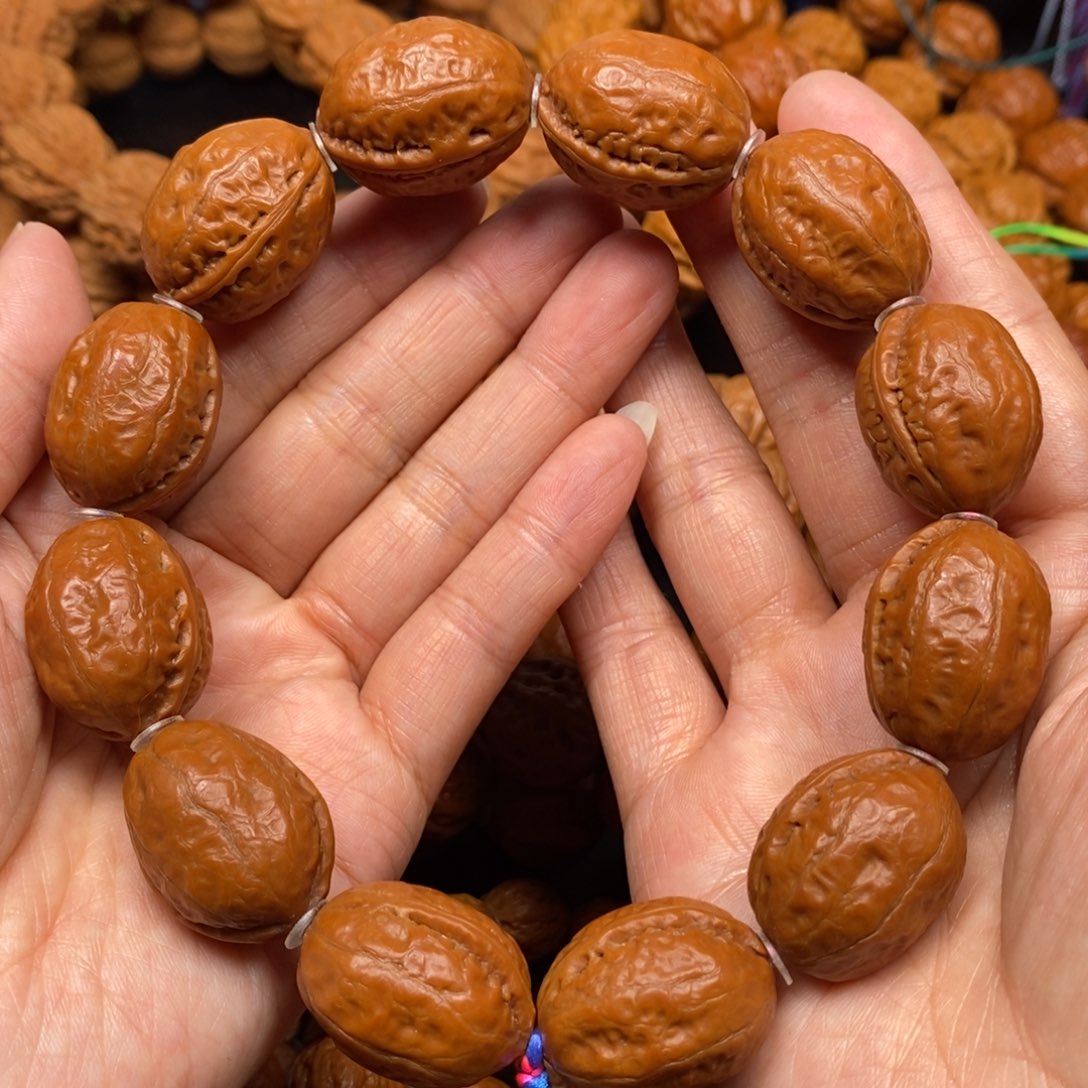 桃核手串小红枣，