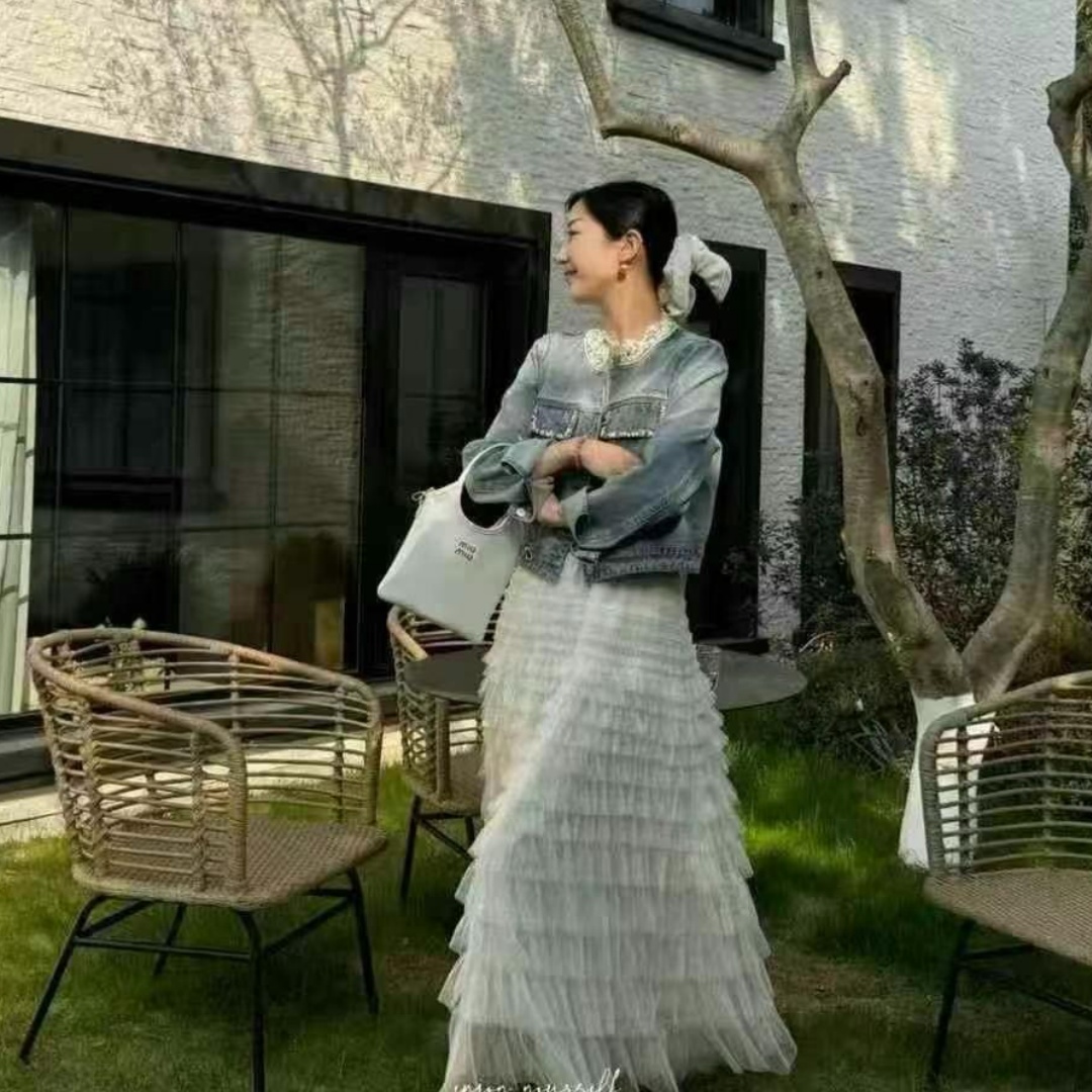 欧货超好看水洗牛仔夹克上衣外套