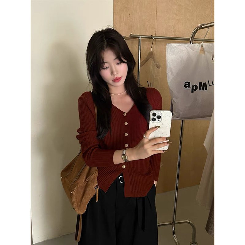 【燕麦色】3686开衫外套超柔软新款高品质V领针织上衣