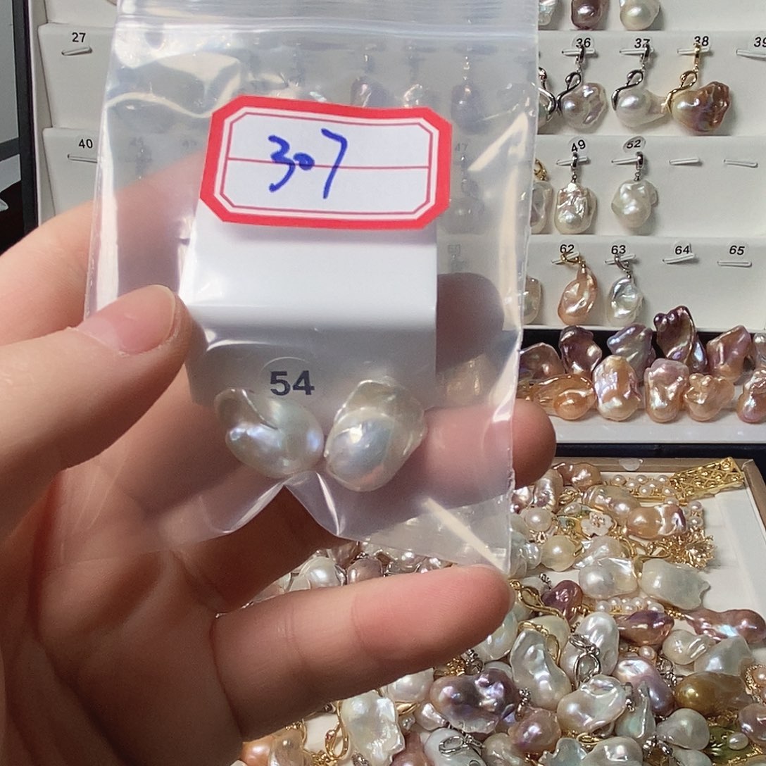 淡水珍珠吊坠银S925镶嵌