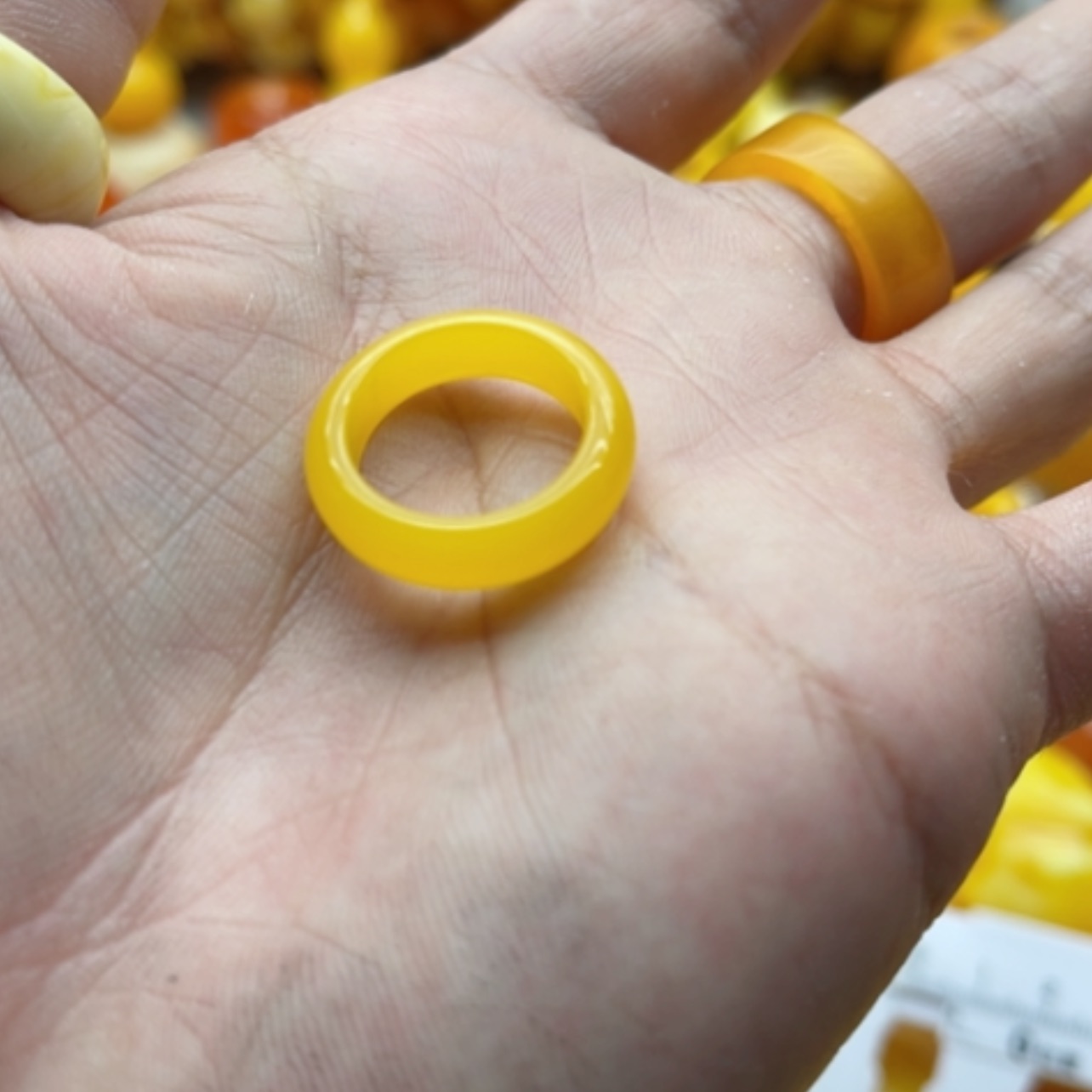 【闪购商品】蜜蜡手链未镶嵌蜜蜡戒指内卡16