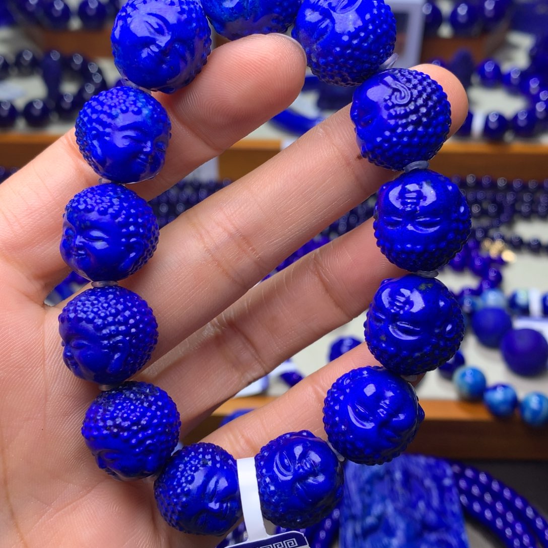 青金石手串未镶嵌15mm762