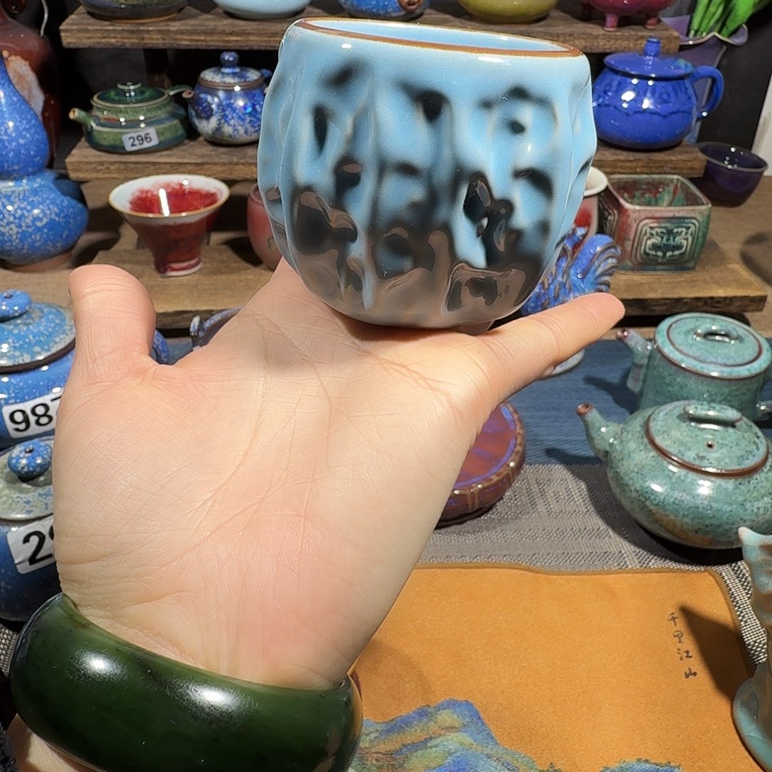 微瑕茗欣钧窑高温钧瓷