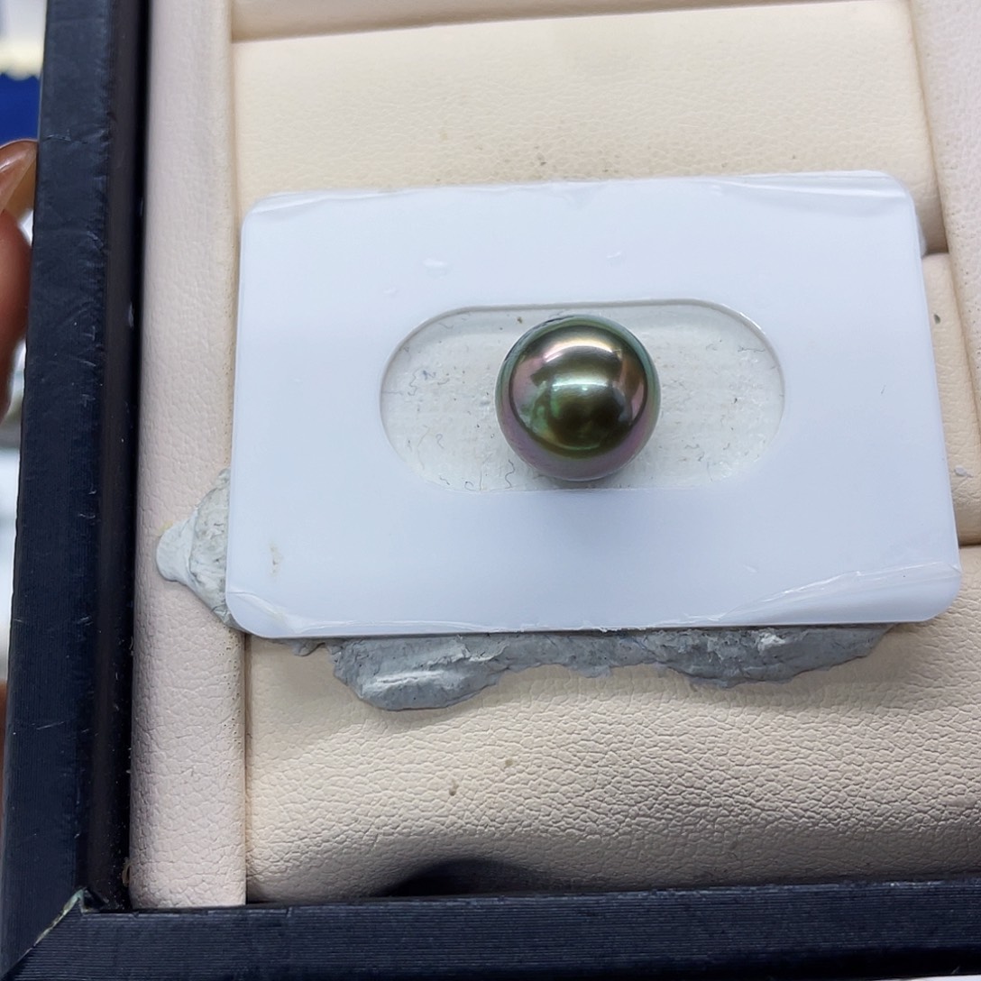 裸珠海水珍珠大溪地怪色裸珠11-12mm