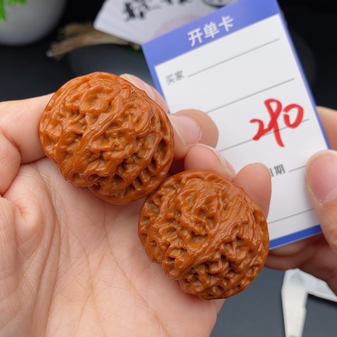 文玩核桃把件38苹果元290