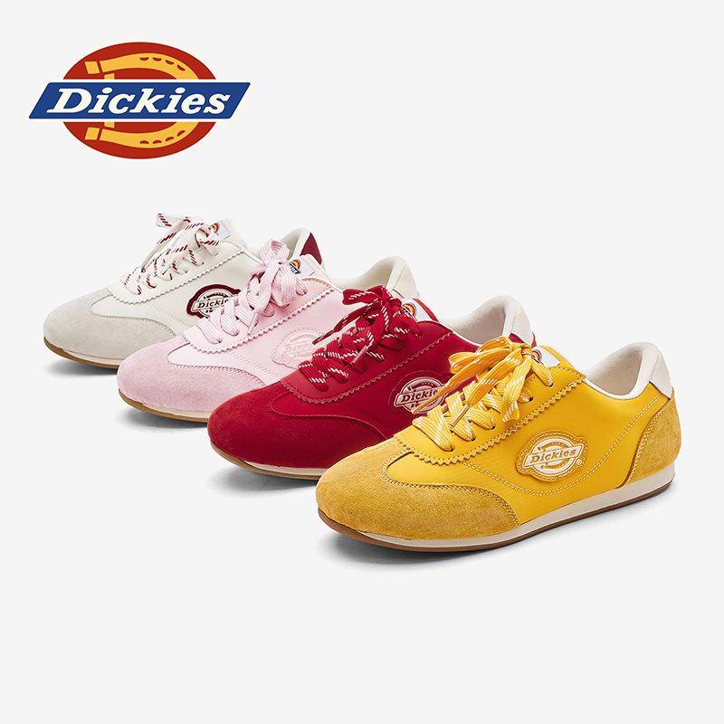 Dickies秋冬季2025新款阿甘鞋休闲百搭儿童透气软面运动鞋