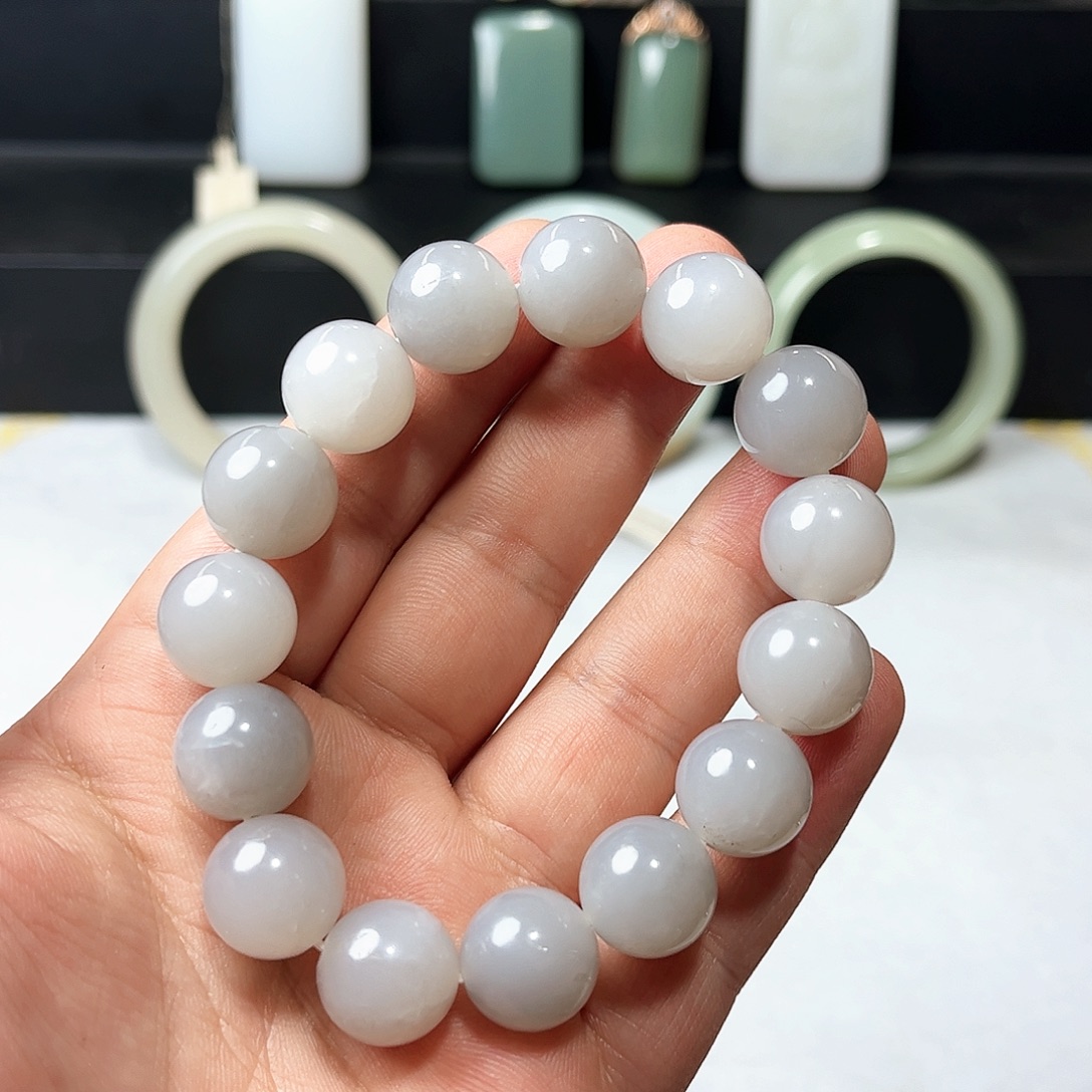 和田玉未镶嵌手链4