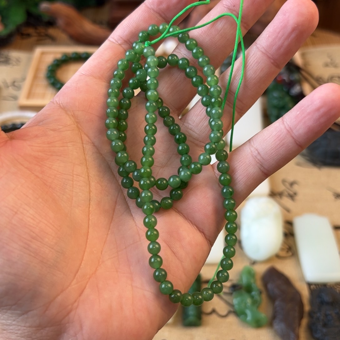 和田玉手绳未镶嵌༺****