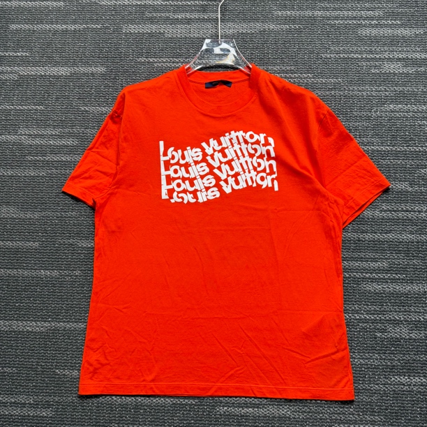 99新 LouisVuitton/路易威登 印花Logo纯色圆领短袖/XL码/9335