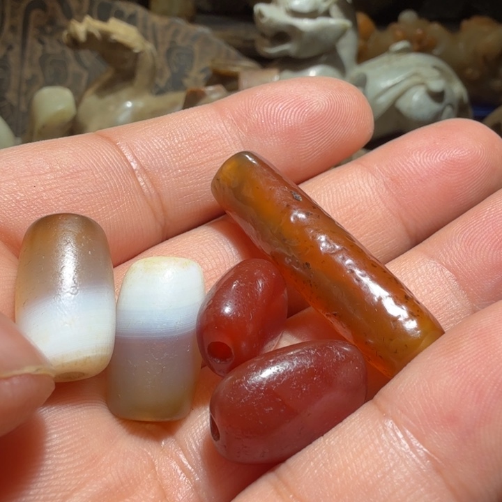 臻***箐玛瑙/玉髓合金颈饰