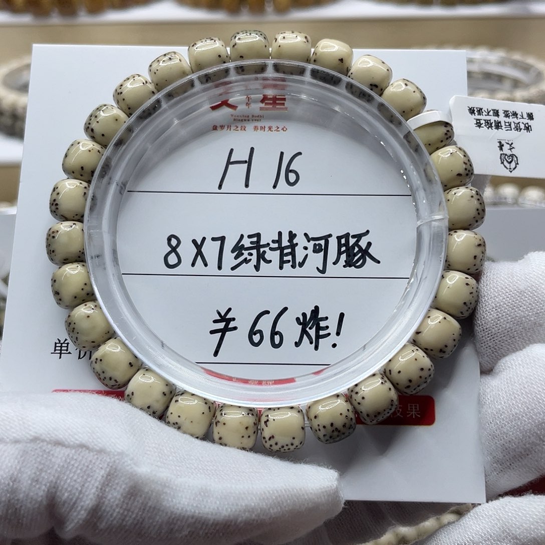 吊坠星月菩提8-7绿背河豚H16