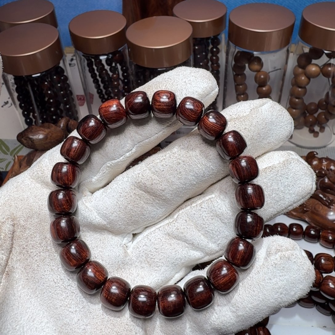 熯***荟黄花梨/降香黄檀手串/手链海南黄花梨精工9.3✖️10