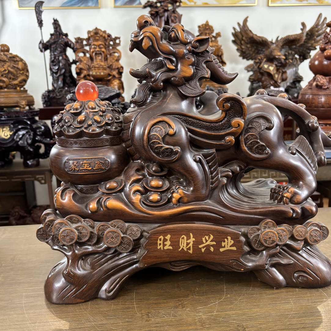 招财客厅办公室貔貅摆件店铺开业礼品长46
