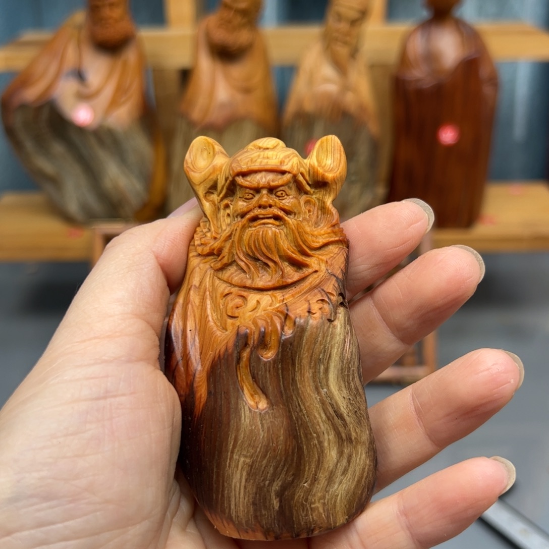 柏木崖柏木摆件手把件，19