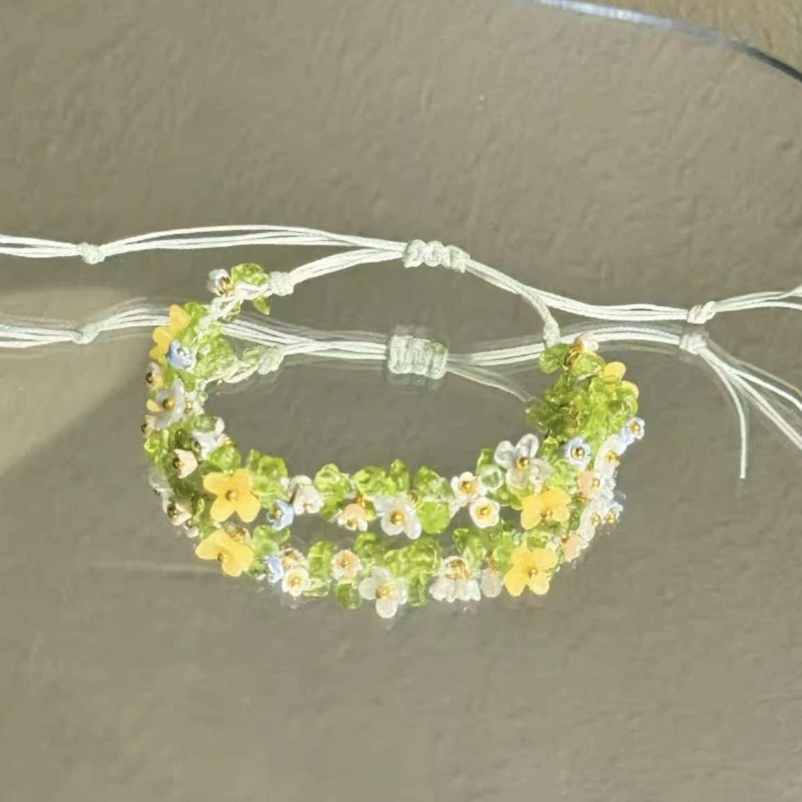 合成金属木质手链 秋季新品手工编织藤条手绳小众文艺混搭民族风