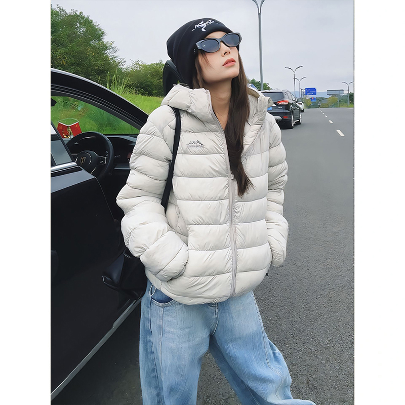 爆款连帽刺绣排骨棉服韩系冬季加厚保暖外套男女可穿宽松韩版