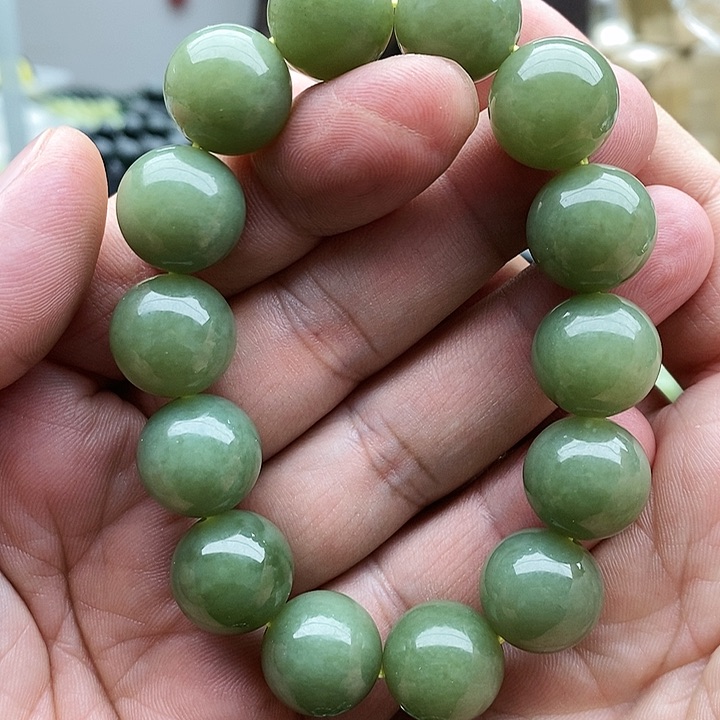 【闪购商品】未镶嵌手链和田玉16青黄2