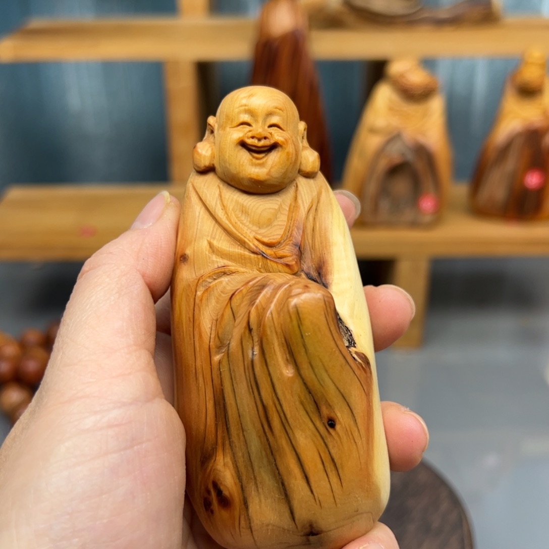 柏木崖柏木摆件手把件，29