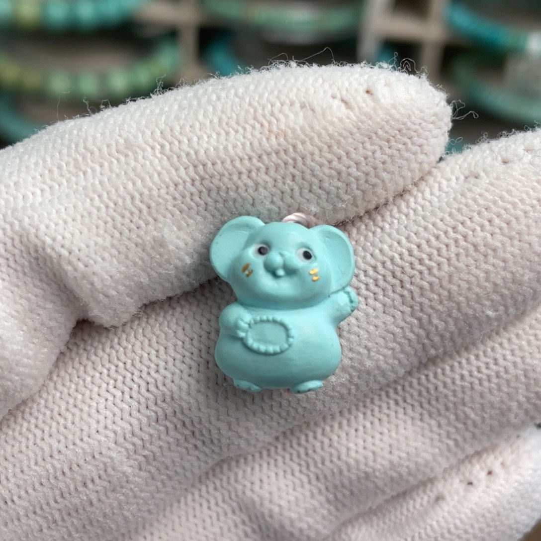 绿松石未镶嵌盘串小鼠11