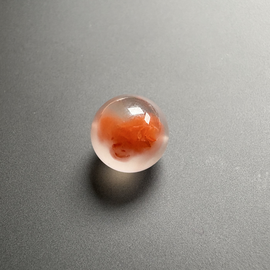 12.2 天然原矿南红玛瑙特色高冰飘珠子