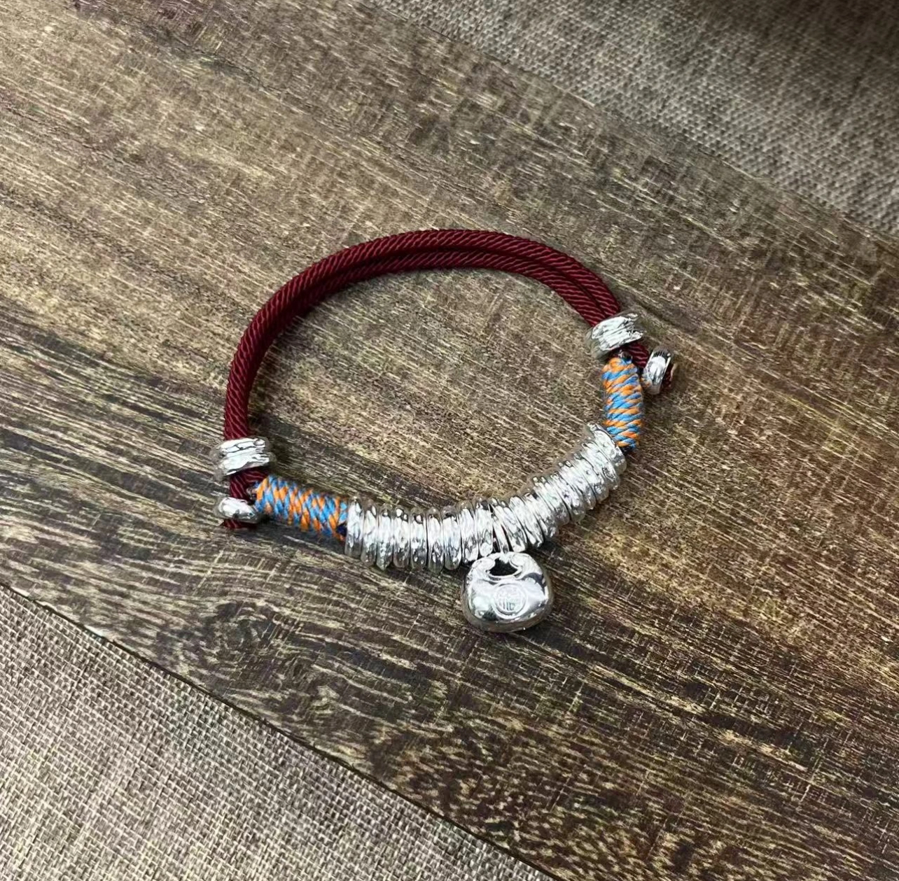 银制品34号 新中式胖福盘缠手串