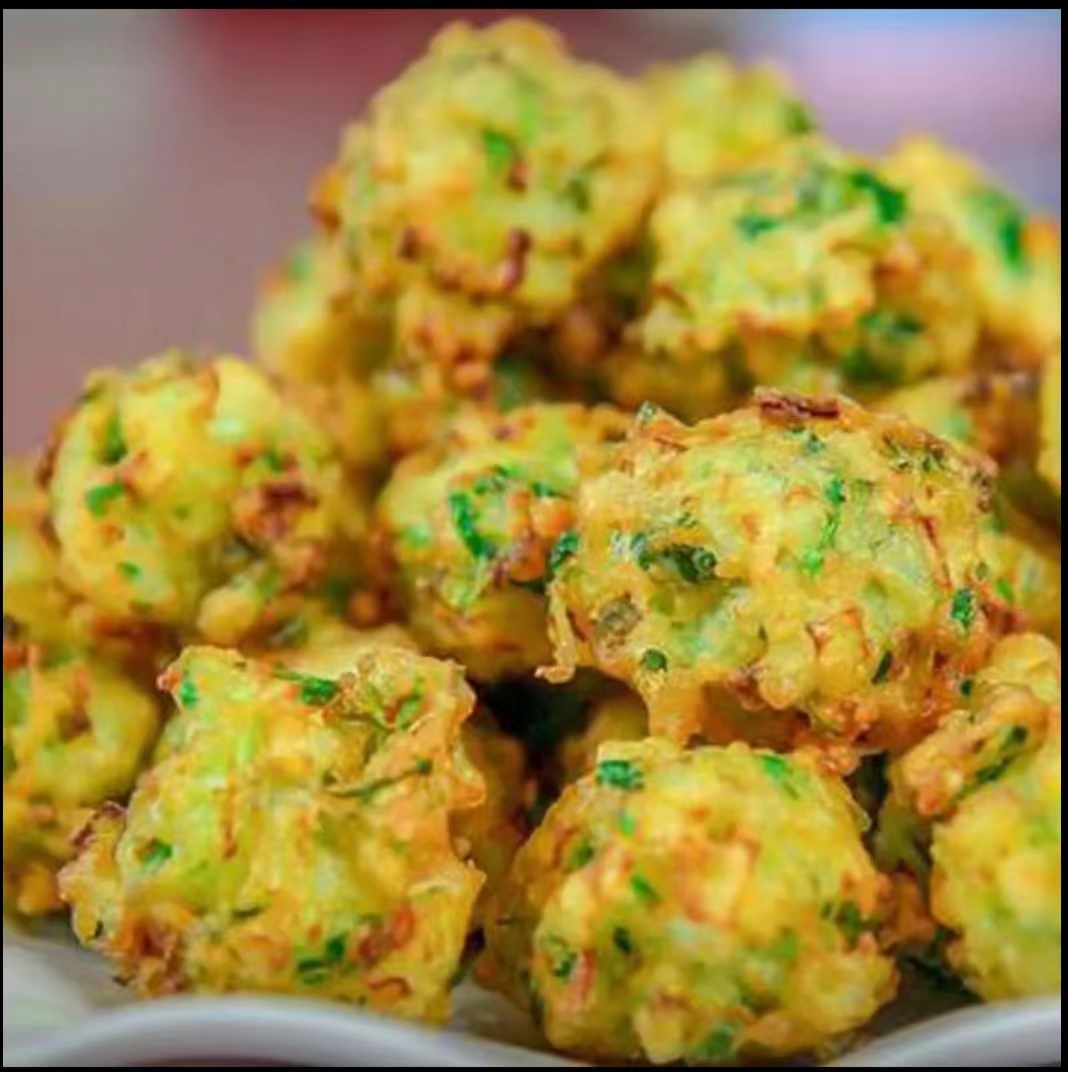 农家特色现炸萝卜丸子椒盐清炖皆可食用