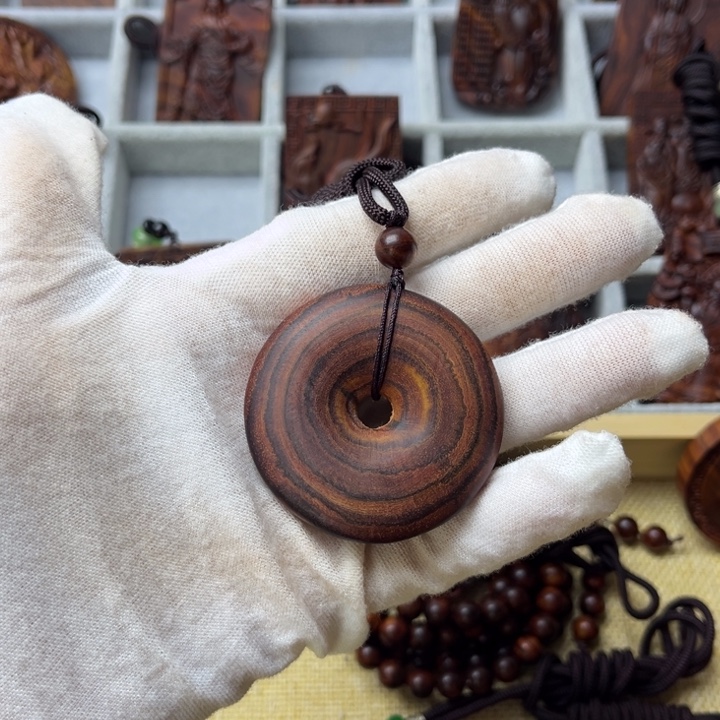 森***林黄花梨/降香黄檀手串/手链平安扣