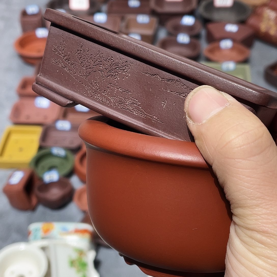 紫砂用****4紫砂小盆2个