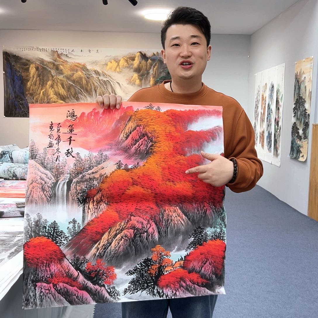 国画国画作品宣纸纯手绘