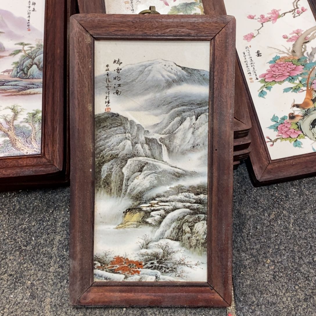 瓷30*16 景德镇瓷板画柴窑烧制