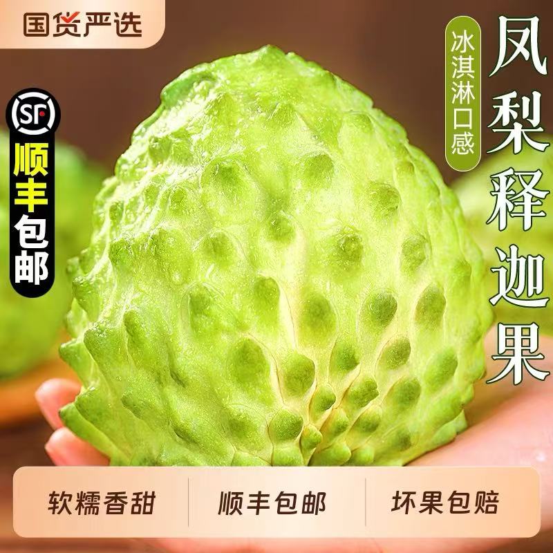 大目释迦果5斤大果新鲜农产品 现摘番荔枝牛奶释迦摩尼果