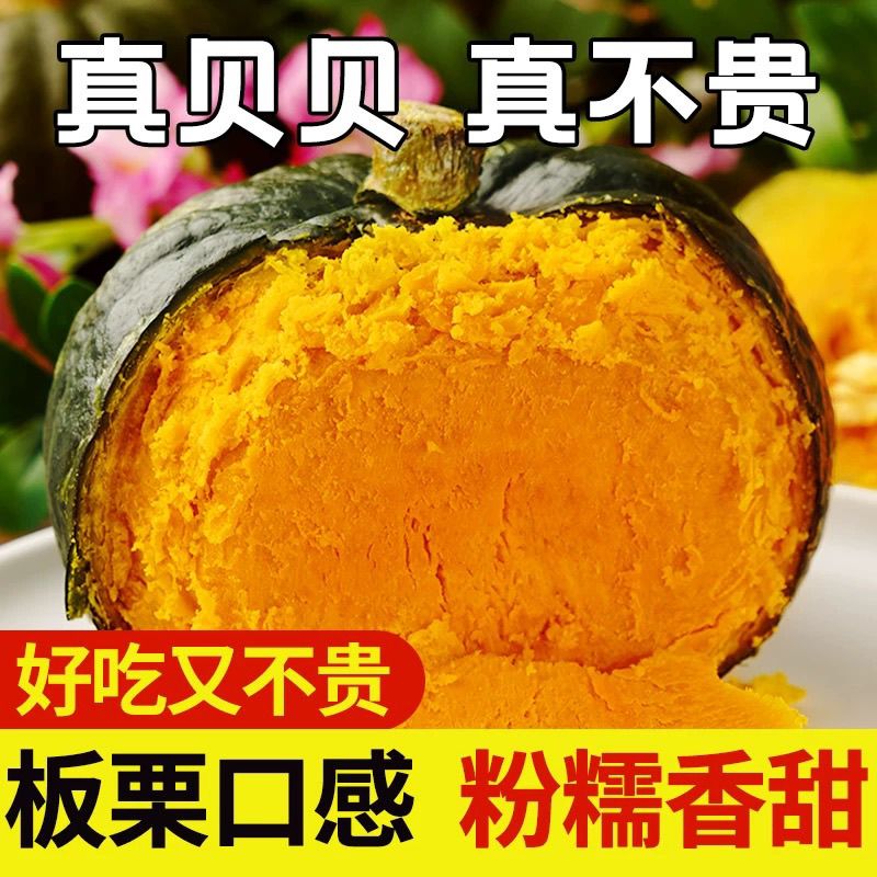 正宗甘肃贝贝南瓜 板栗南瓜软糯香甜轻食代餐 新鲜采摘