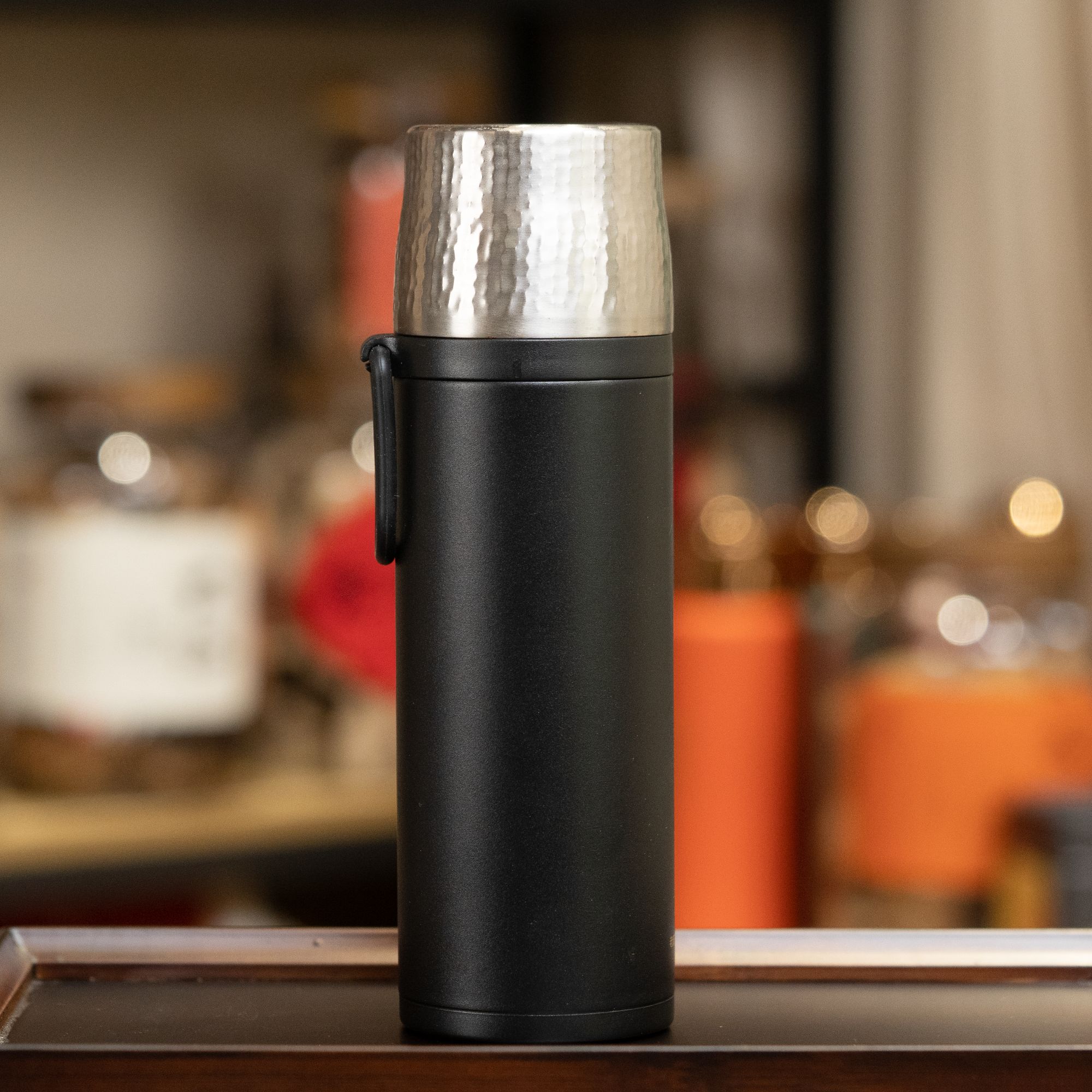 【定制焖杯】黑白配色 陶瓷内胆锤纹杯盖便携随行焖茶杯 500ML