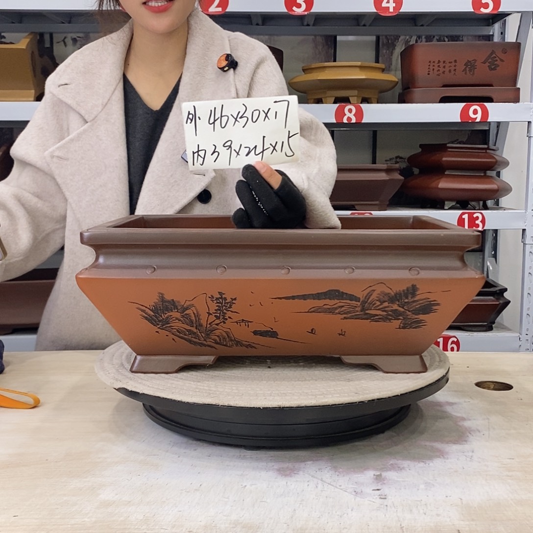 紫砂花盆紫砂花盆