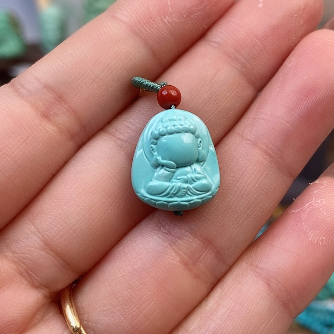 绿松石雕刻未镶嵌