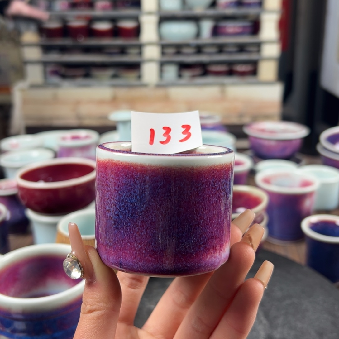 瓷片微瑕主人杯纯手工