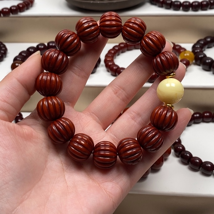 核桃手串/手链云*猴头雕刻