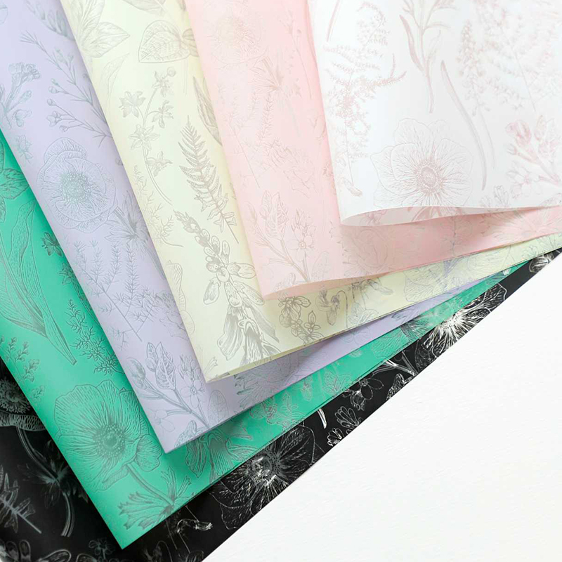 【绿萝】新款诺莎纸系列森语花园防水雾面鲜花花束包装纸包花资材