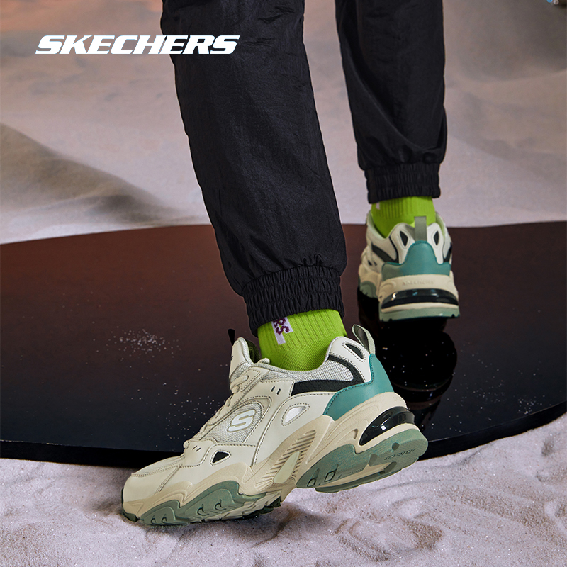 【机甲二代】斯凯奇春秋冬百搭运动鞋复古情侣男女鞋增高老爹鞋2372