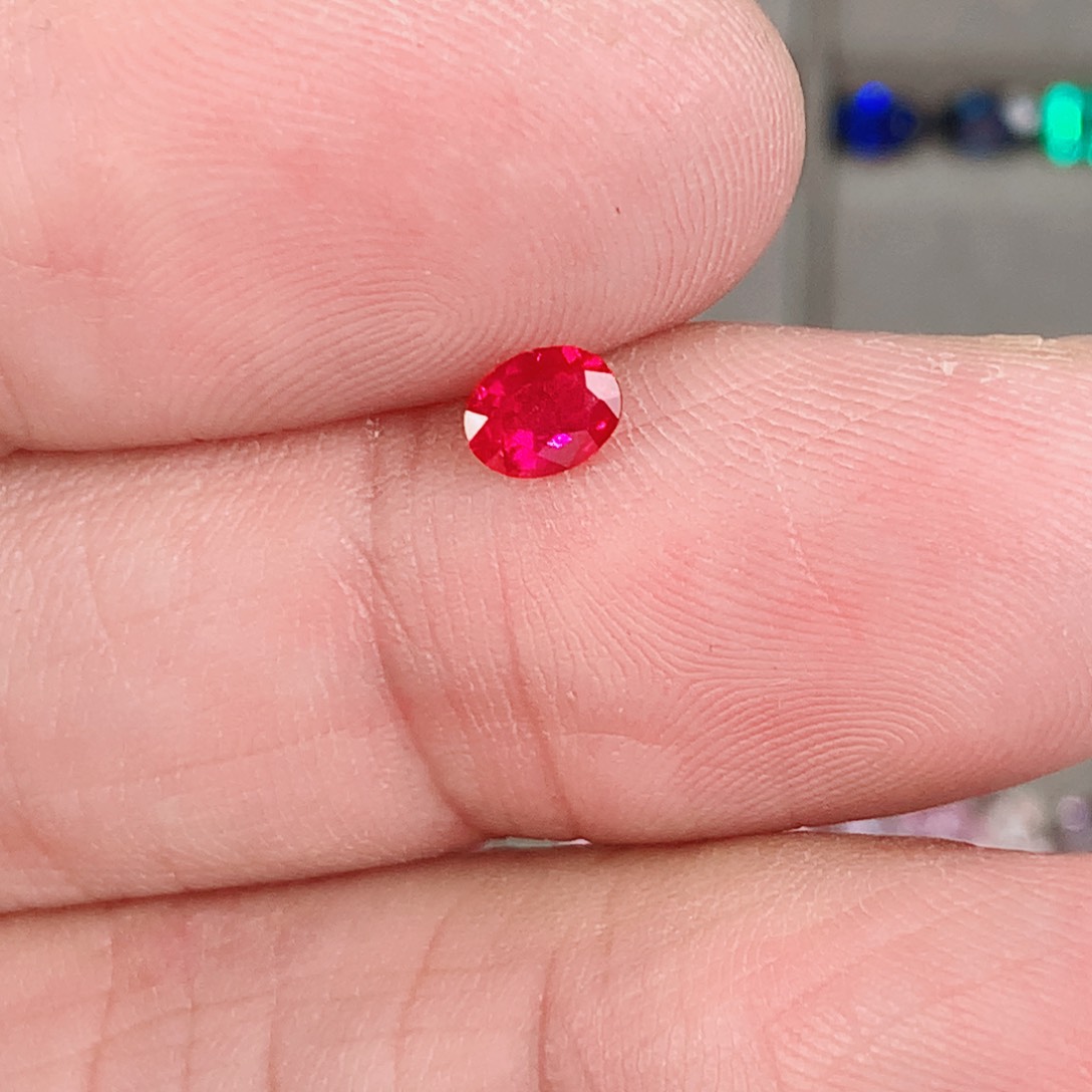 红宝石裸石未镶嵌缅甸鸽血红红宝石 0.39ct