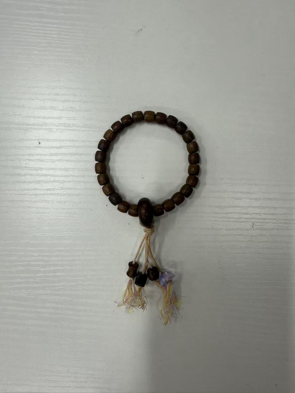 黄花梨HH-008老型流苏桶珠单圈手串(无礼盒）