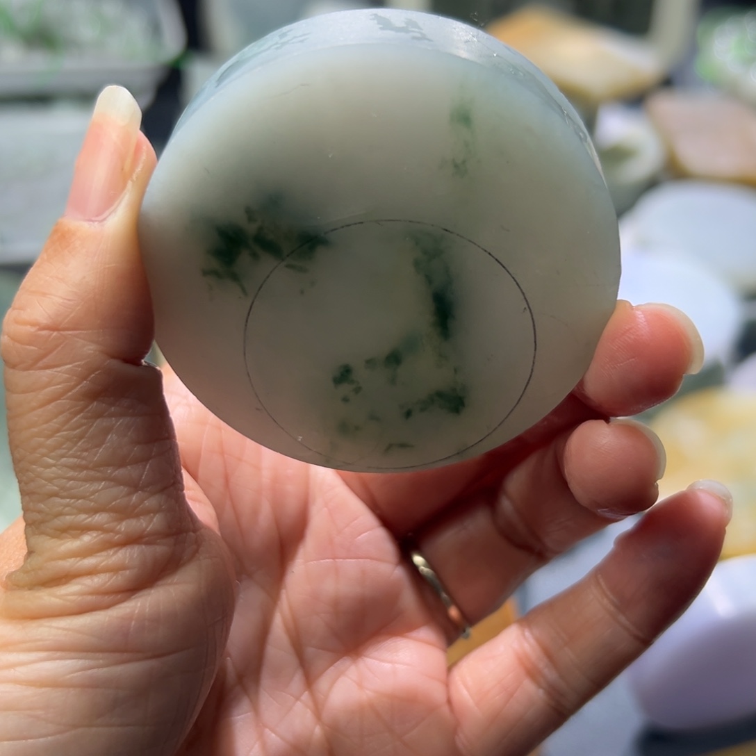 定制翡翠未镶嵌翡翠镯心