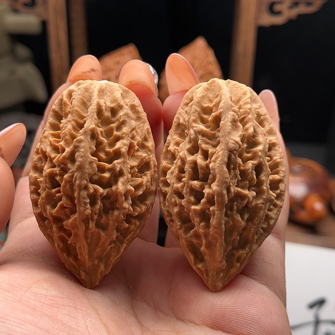 文玩核桃把件关东女子家楸大胖86