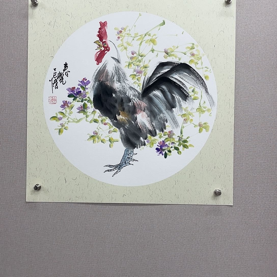 国画艺术家真人手绘