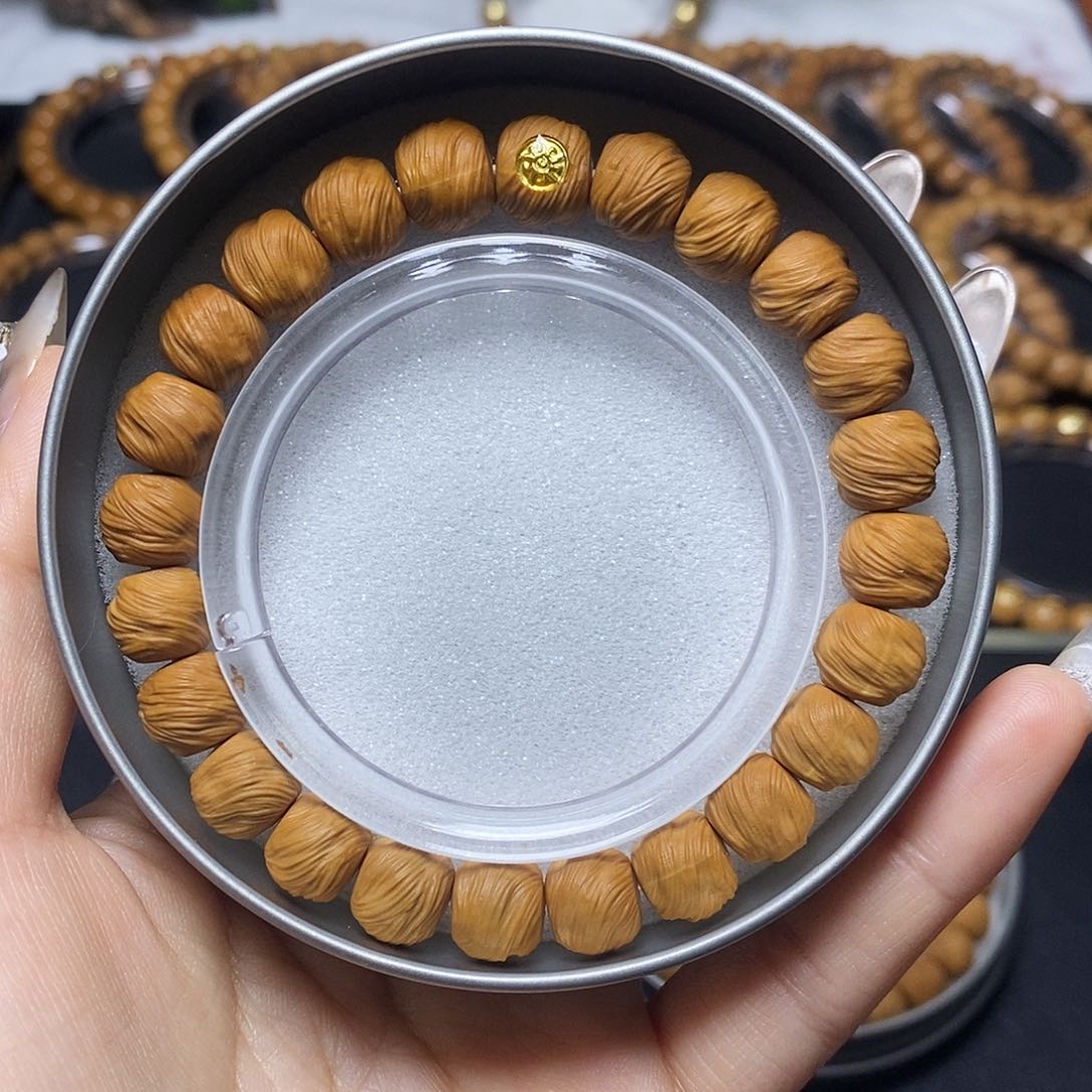 猴头核桃手串金标鬼印无相尺寸10+全品单号317号