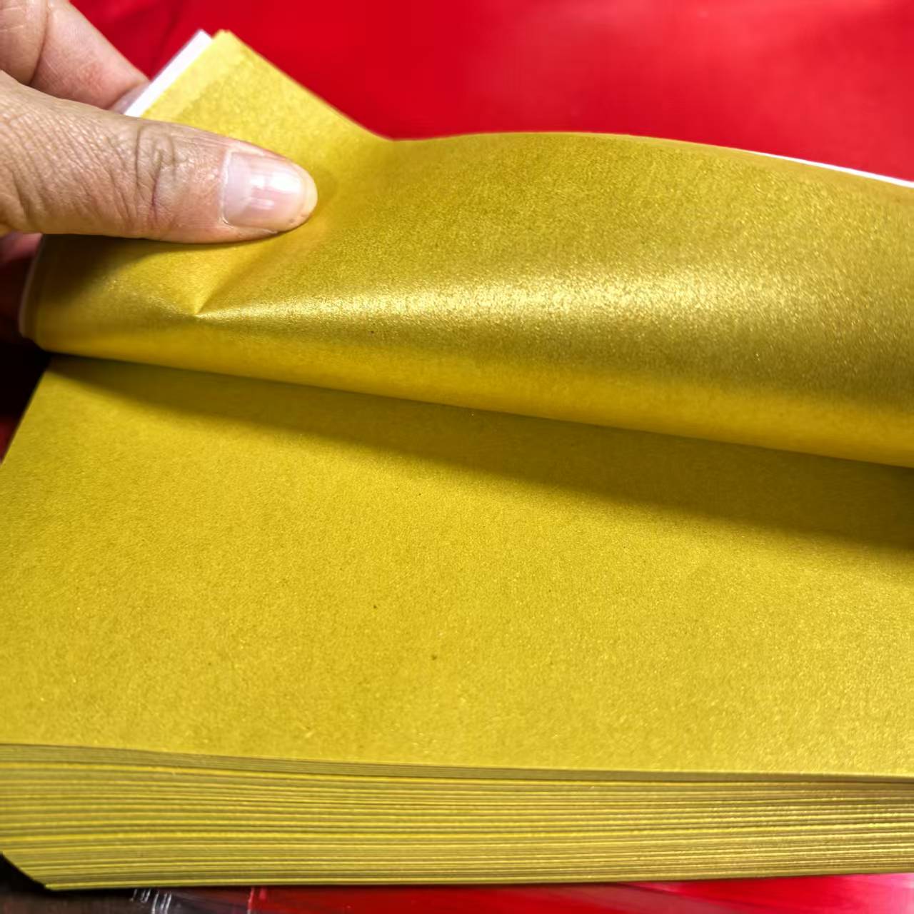 （新款不掉粉 双面色 15*20）传统手工折纸 一本200张