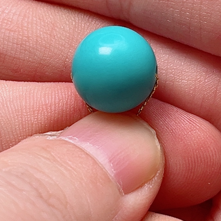 绿松石12.5圆珠未镶嵌