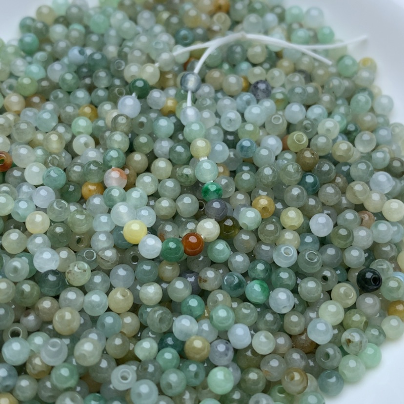 【闪购商品】翡翠手链未镶嵌卡3冰多宝100颗