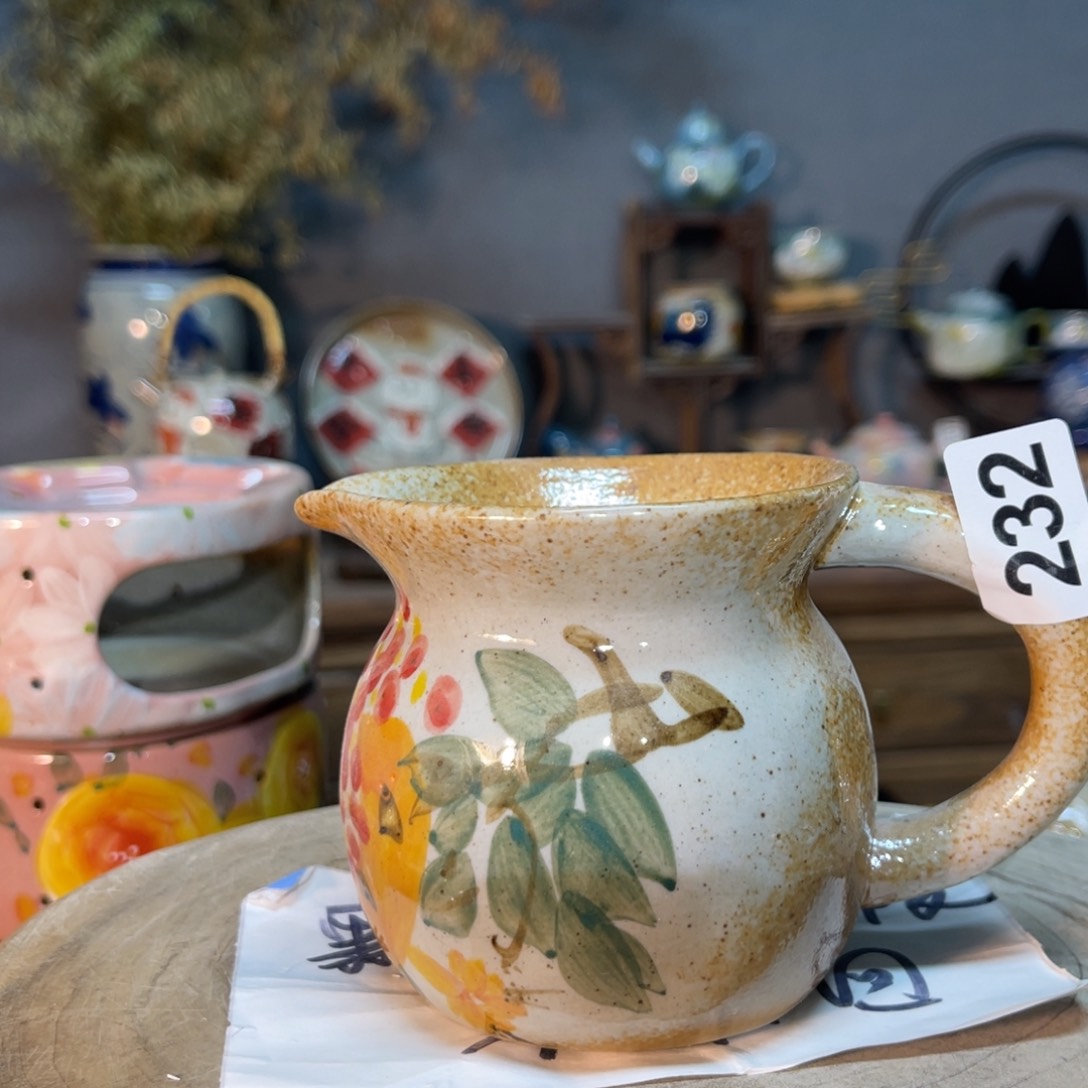 杯素浅陶瓷手工手绘